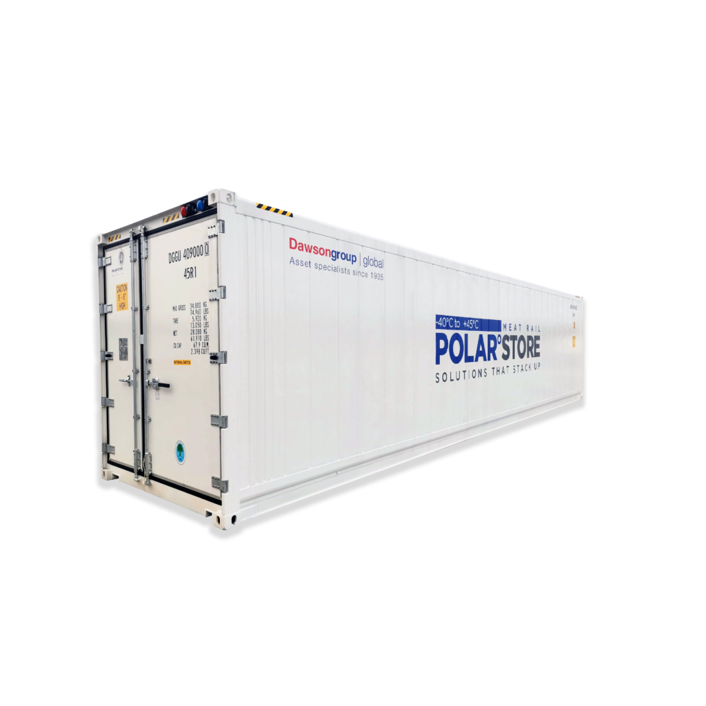 POLAR°STORE™ Meat Rail Container White Background
